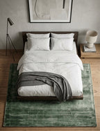 Sage Green Viscose Handtufted Rugs