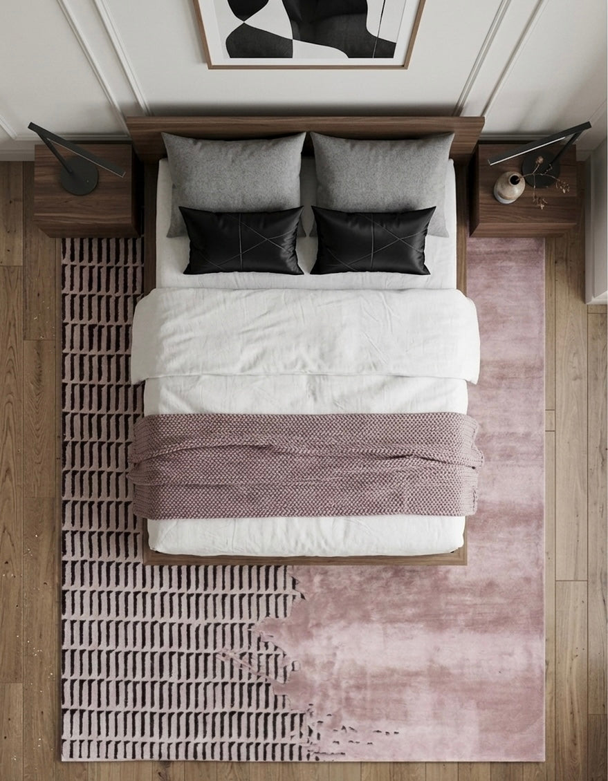Fragmented Morning Viscose  Handtufted Rugs