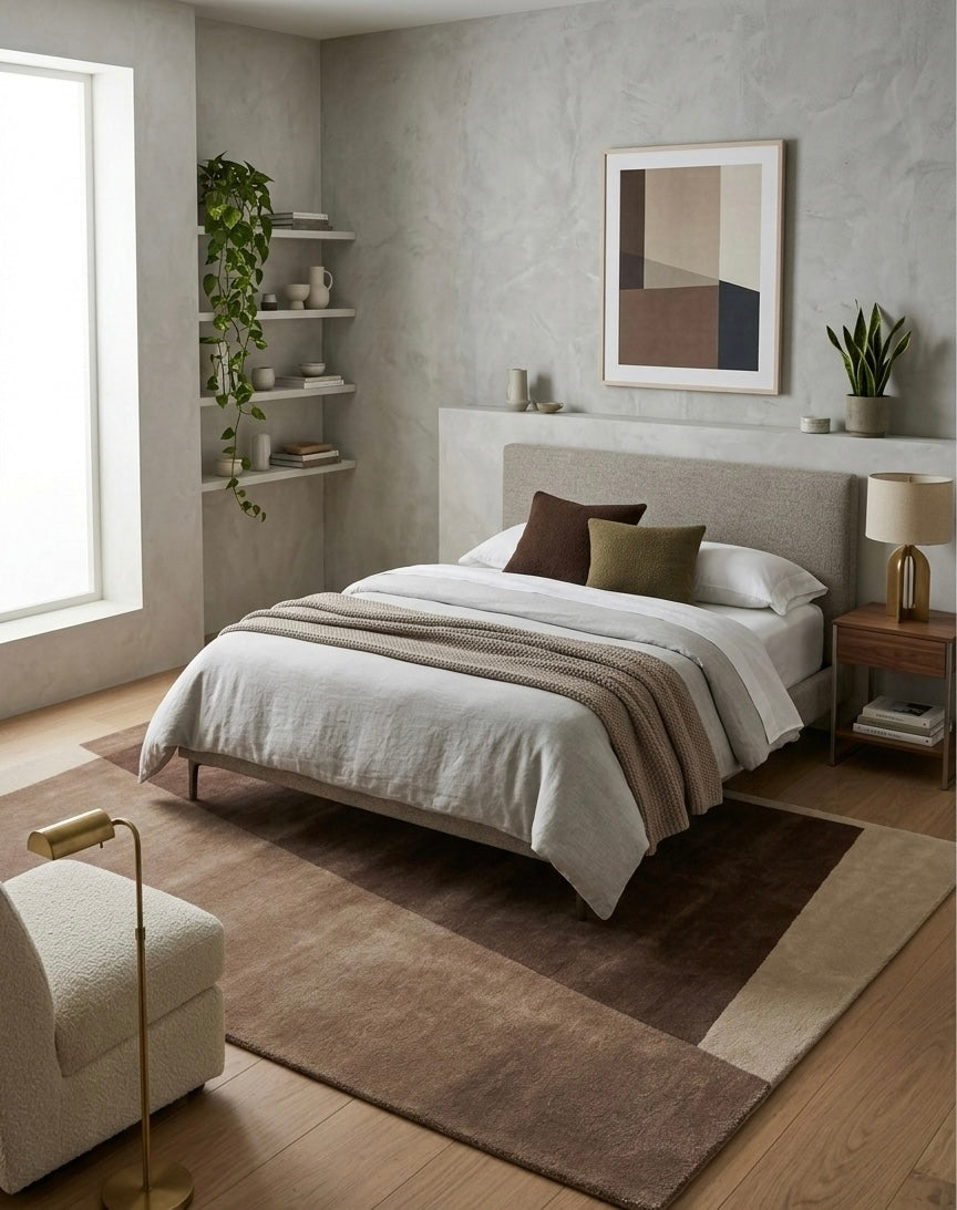 Mocha Drift Viscose Handtufted Rugs