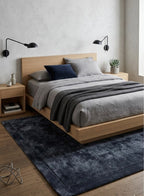 Midnight Charcoal  Viscose Handtufted Rugs