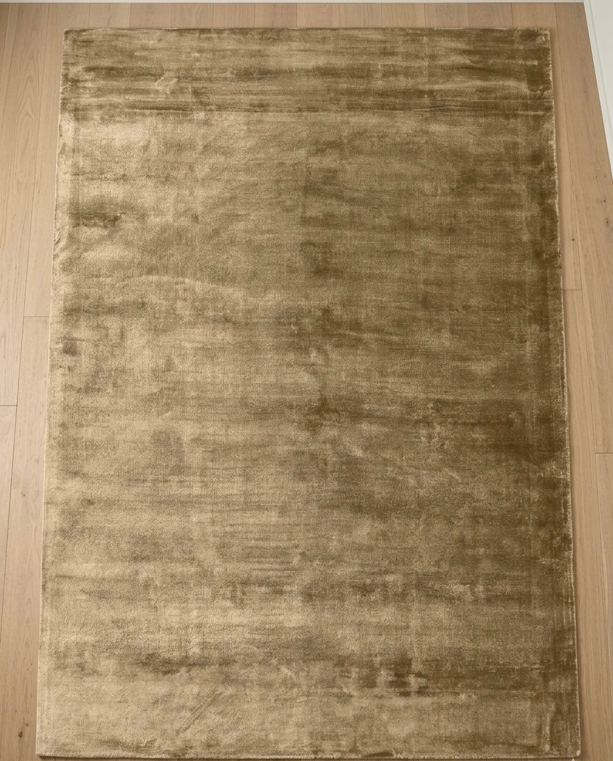 Antique Gold Viscose Handtufted Rugs