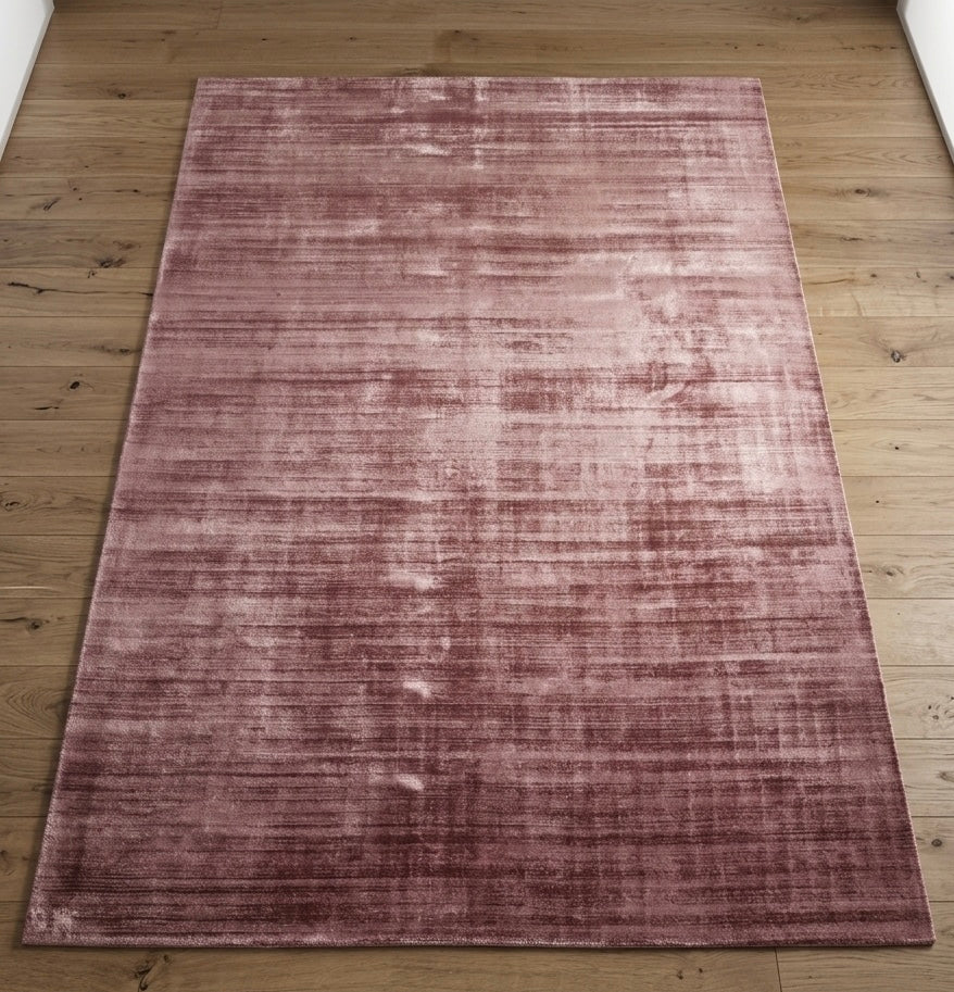 Dusty Rose Viscose Handtufted Rugs