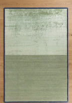 Sage and Slate Linear Viscose Handtufted Rugs