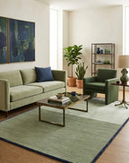 Sage and Slate Linear Viscose Handtufted Rugs