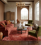 Terracotta Mist Viscose Handtufted Rugs