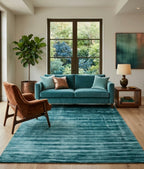 Deep Sea Viscose Handtufted Rugs