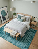 Deep Sea Viscose Handtufted Rugs