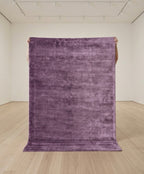 Mauve Plush Viscose Handtufted Rugs
