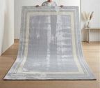 Silver Mist Bordered Handtufted Rugs