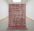 Dusty Rose Viscose Handtufted Rugs
