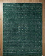 Modern Teal Gabbeh Handknotted Rugs