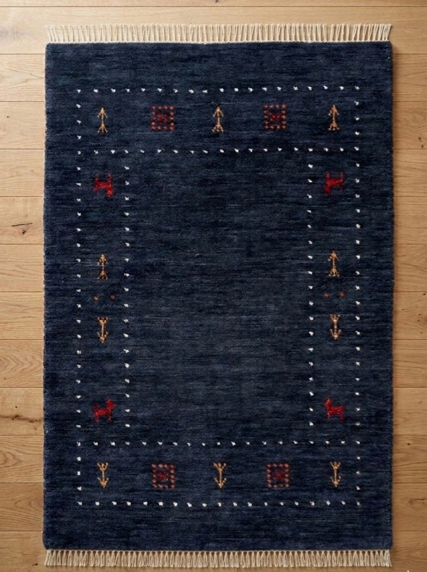 Desert Night Gabbeh Handknotted Rugs