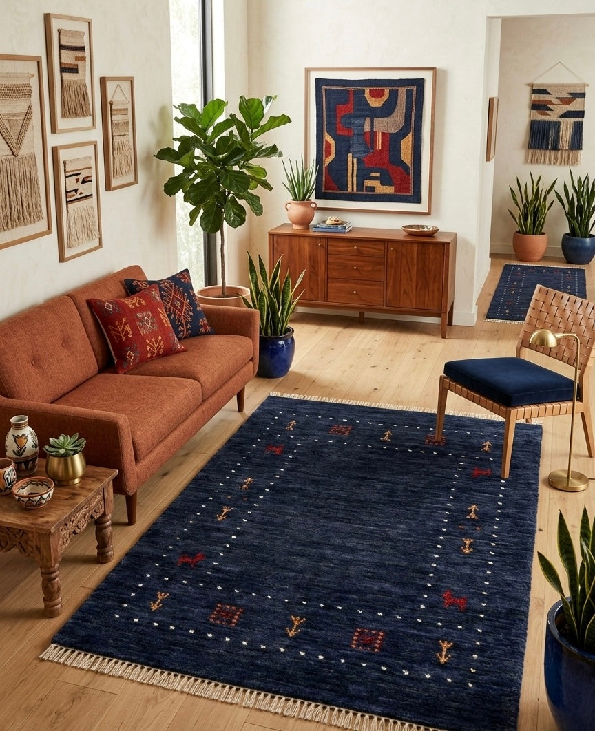 Desert Night Gabbeh Handknotted Rugs