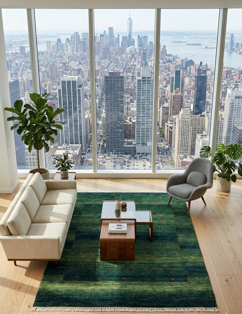 Deep Woods Gabbeh Handknotted Rugs