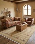 Hand-Knotted Modern Gabbeh Wool Rug