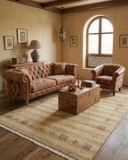 Hand-Knotted Modern Gabbeh Wool Rug