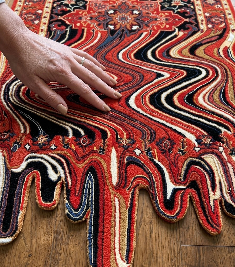 Hand-Tufted Melting Persian Heritage Rug