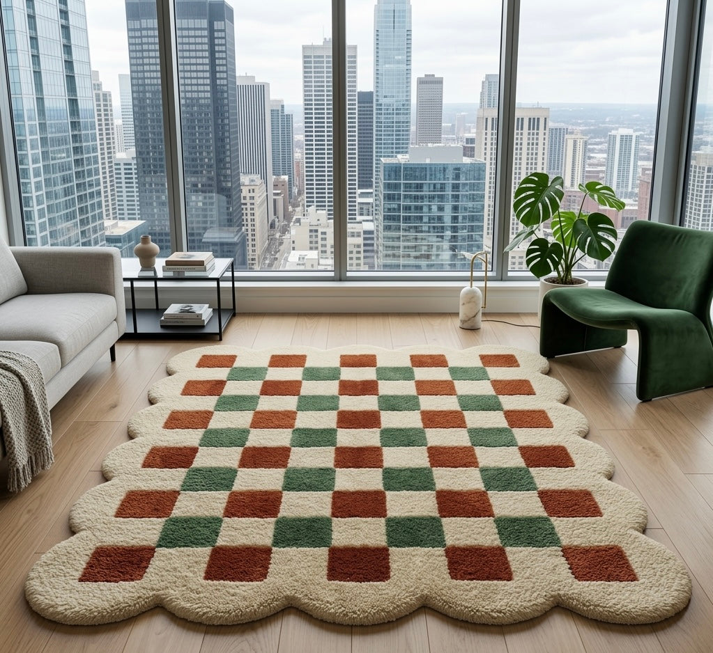 Matcha Glaze Irregular Rugs