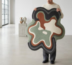 Oscillation in Slate Irregular Rugs