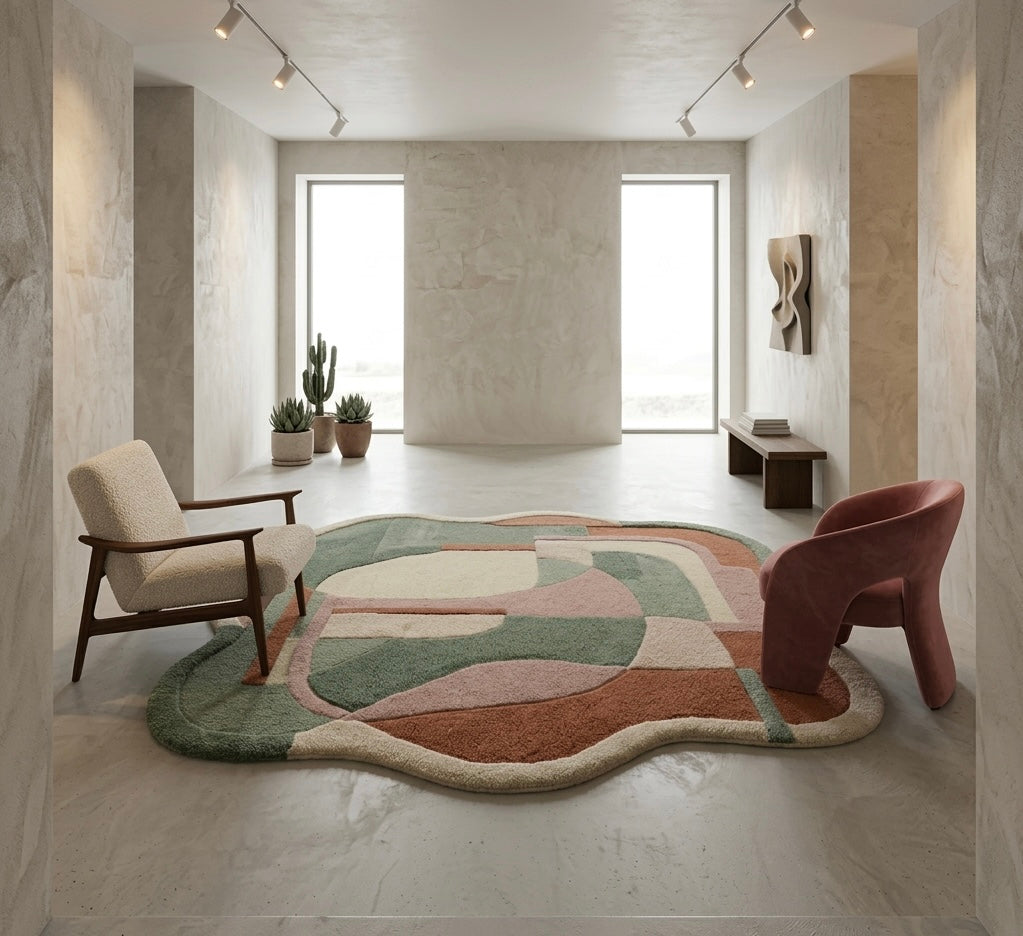 Multicolor Irregular Rugs
