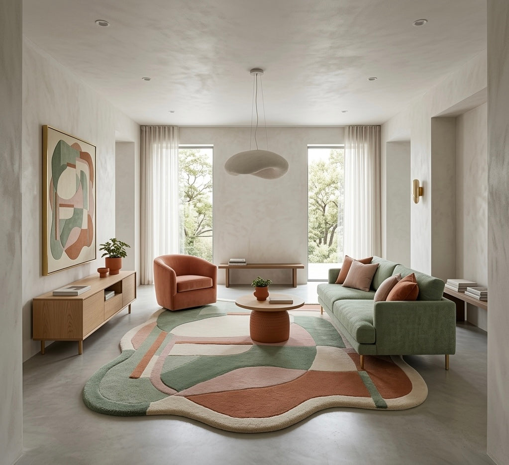 Multicolor Irregular Rugs