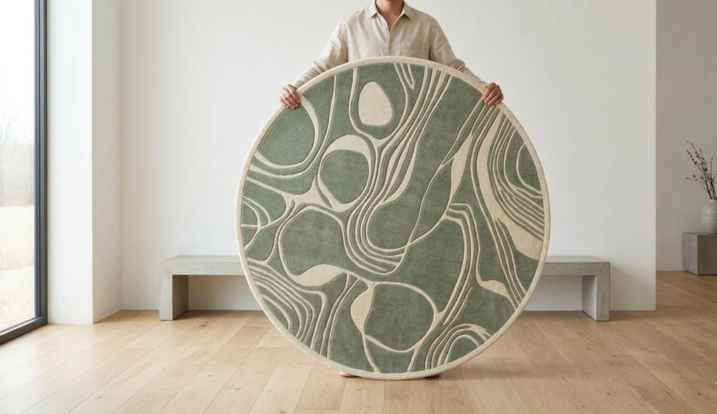Zen Abstract Round Rugs