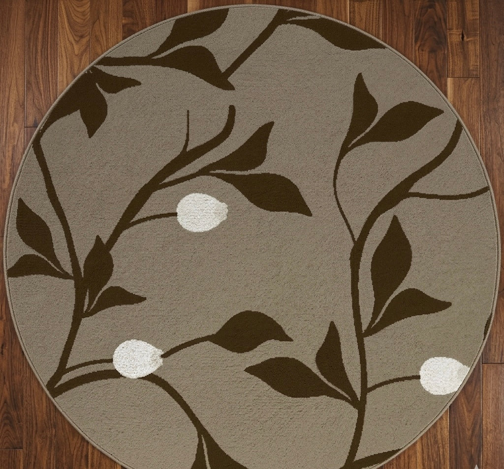 Venezila floral Round Rug.