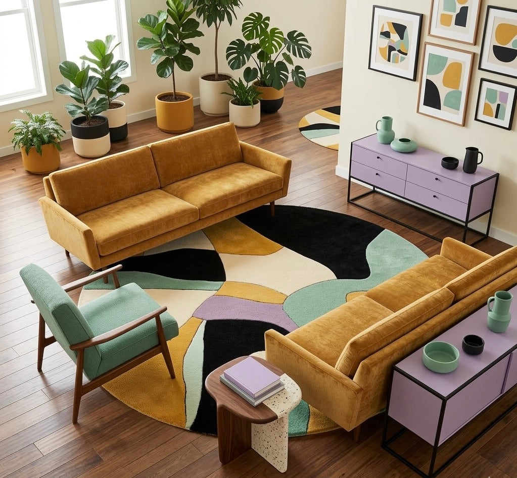 West Elm Modern Round Rugs