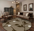 Venezila floral Round Rug.