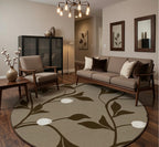 Venezila floral Round Rug.
