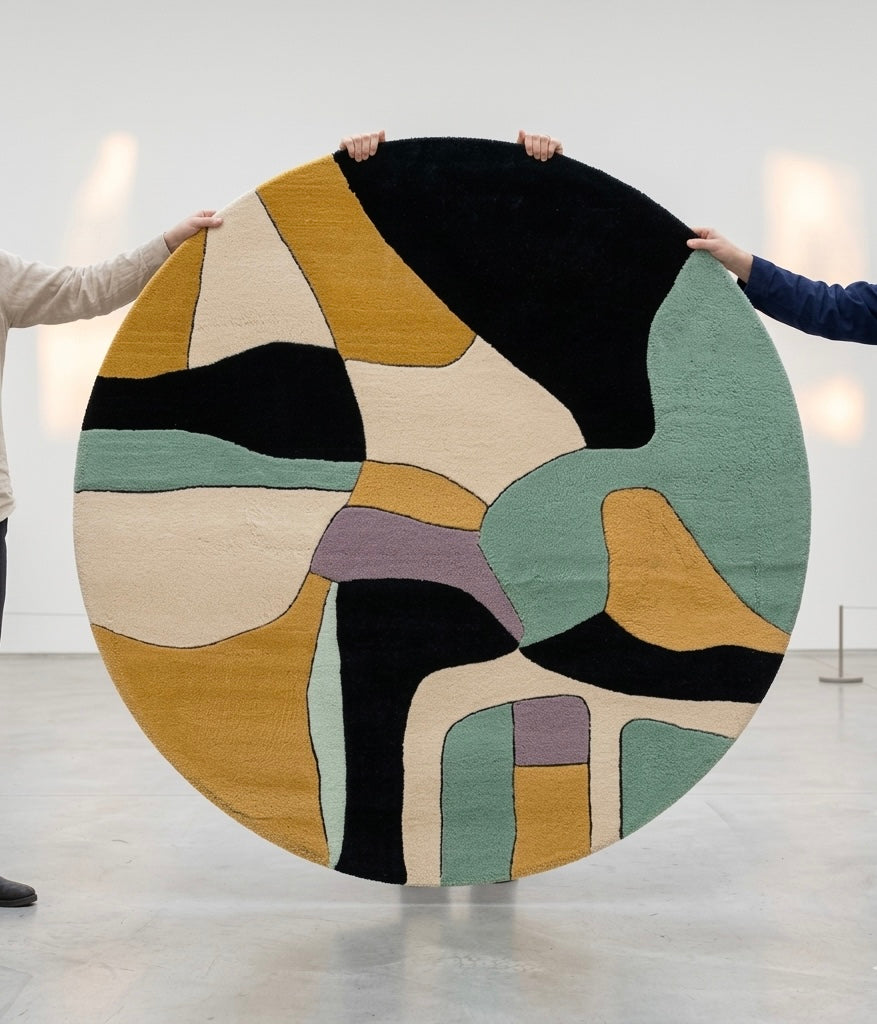 West Elm Modern Round Rugs