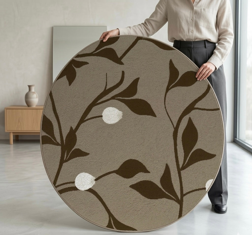 Venezila floral Round Rug.