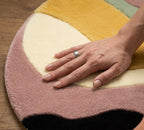 Wave Multicolor Round Rug