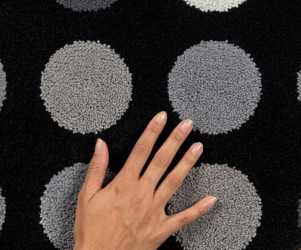 Modern Polka Dot Round Rug