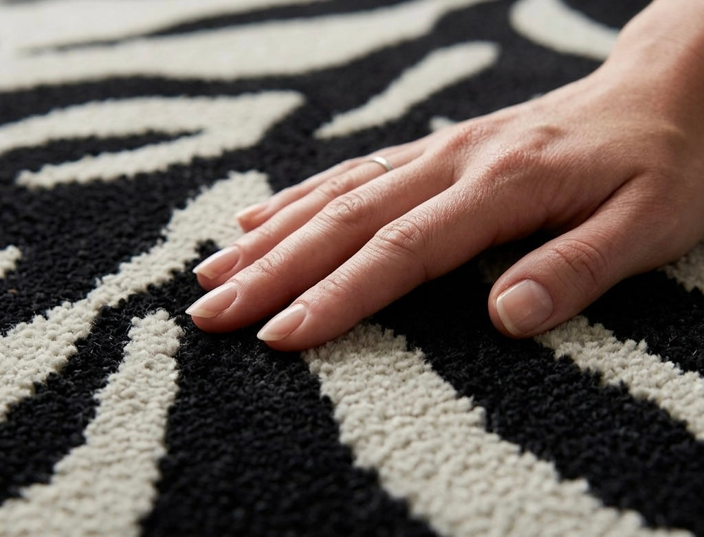Zebra Stripes Round Area Rug.