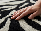 Zebra Stripes Round Area Rug.