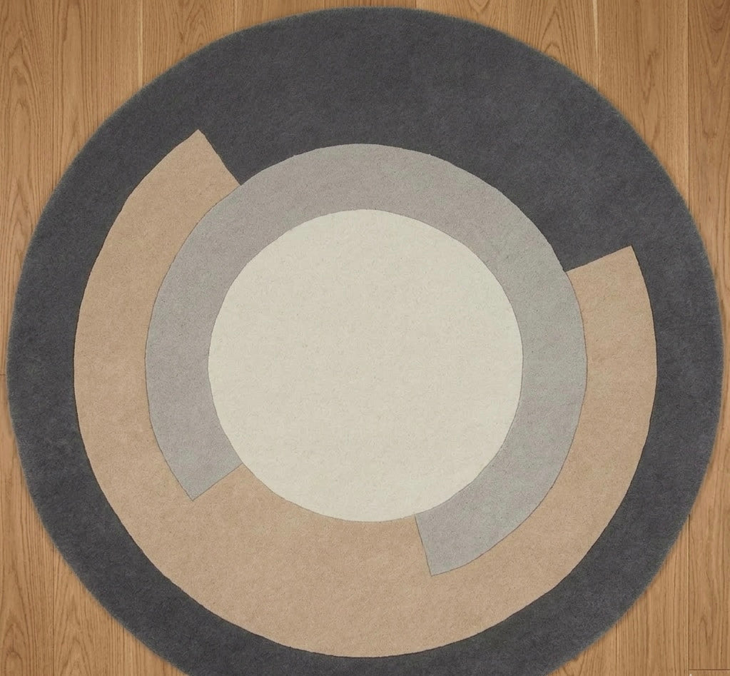 Modern Concentric Round Rugs