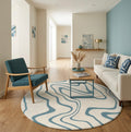 Swirl Round Rug