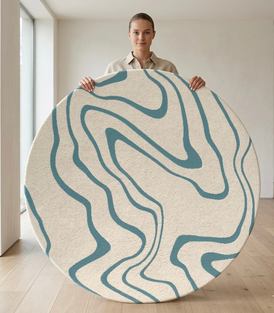 Swirl Round Rug