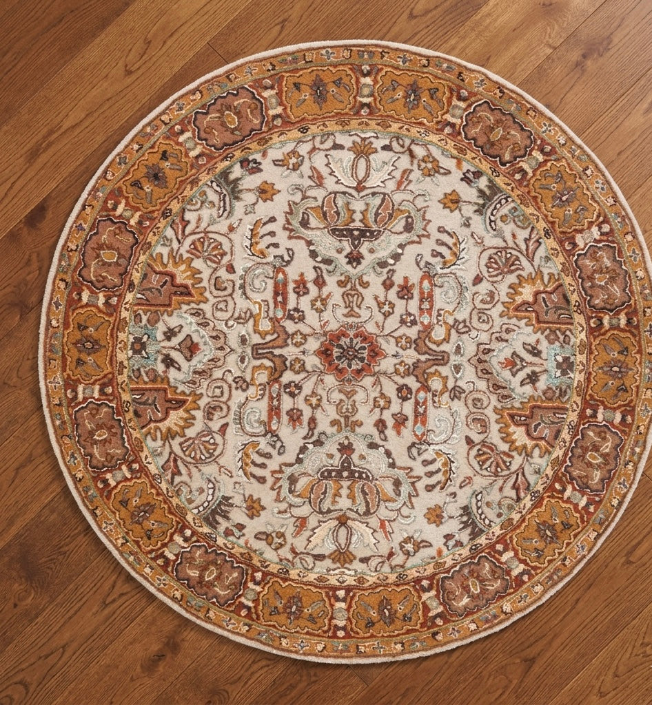 Madaline Traditional Round Rugs