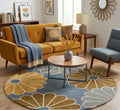Rich Flowers Round Rug
