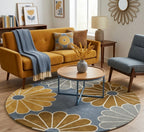 Rich Flowers Round Rug