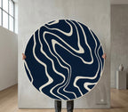 Strova Dusk Blue Round Rugs