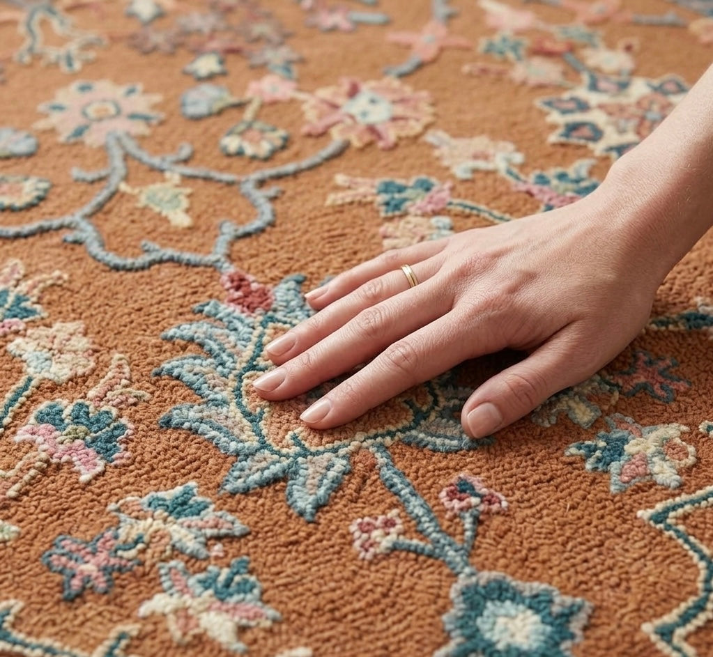 Wool Persian Medallion Round Carpet