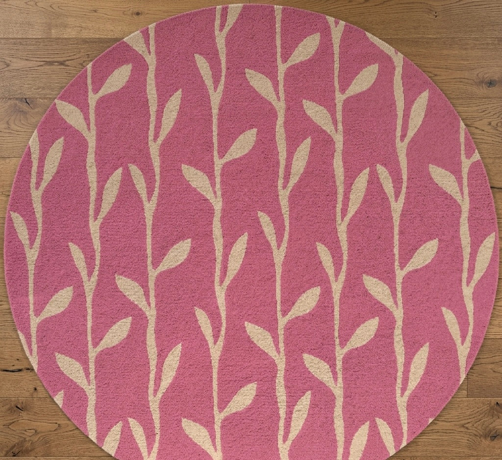 Willow Pink Round Rug
