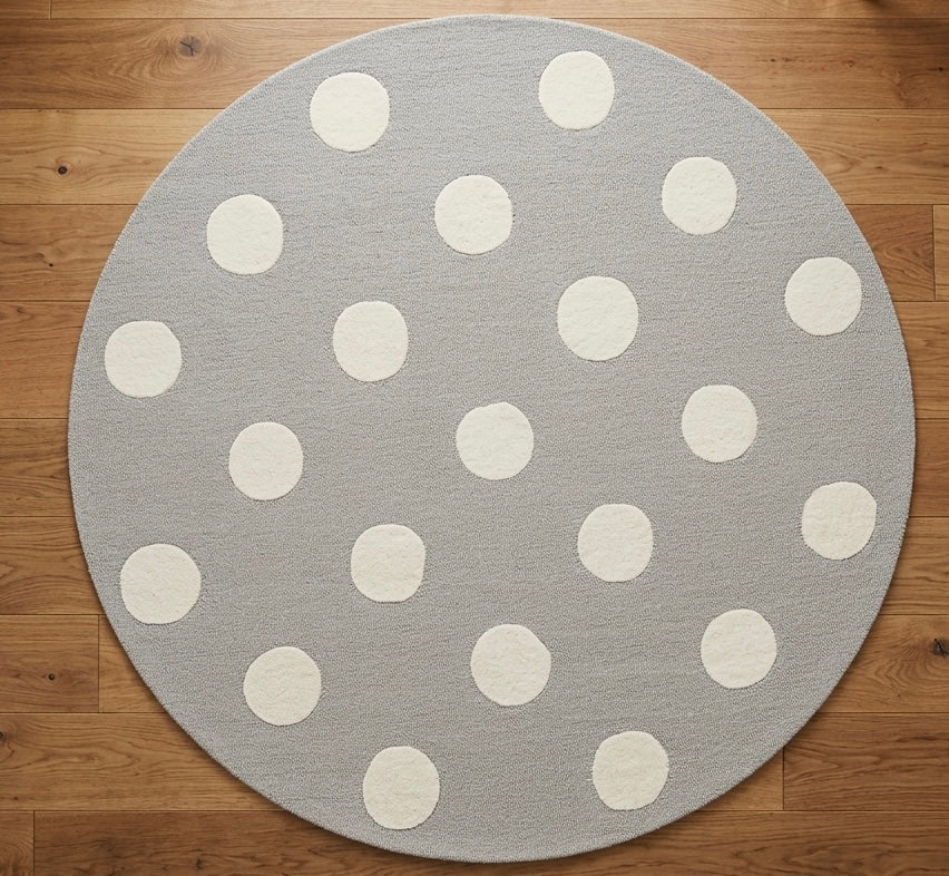 Kids Polka Dot Round Rugs