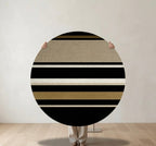 Linear Eclipse Round Rugs