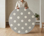 Kids Polka Dot Round Rugs