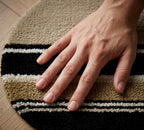 Linear Eclipse Round Rugs