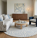 Swirl Round Rug
